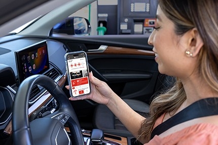 Girl looking at phone